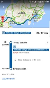 Spending Money Per Day in Japan - Transportation