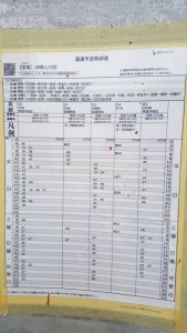Getting Around Okinawa Without a Car - Bus Timetable